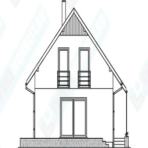 Фасад дома 3 проекта №101