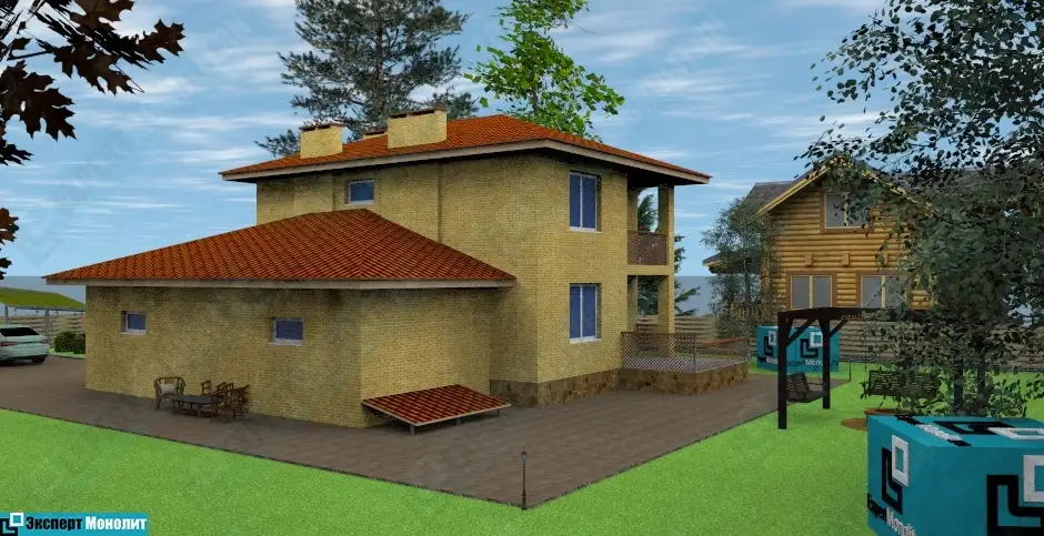 Дом из бетона ДМР-03 вид 4