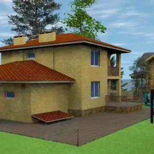 Дом из бетона ДМР-03 вид 4