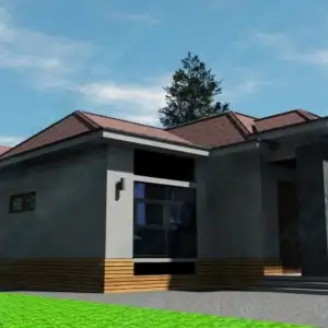 Строительство частного одноэтажного дома ОДМР-12 вид 2