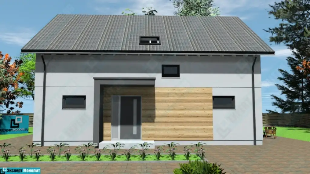 Строительство частного дома из бетона ДМР-05 вид 5