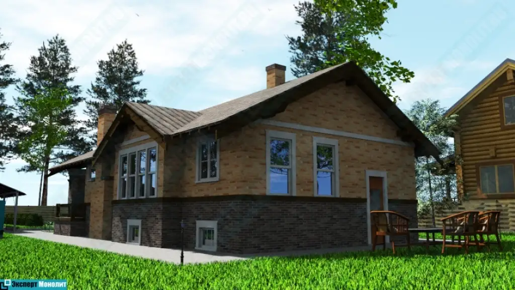 Строительство одноэтажного дома ОДМР-11 вид 4