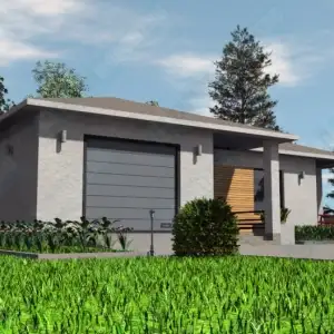 Строительство одноэтажного дома с гаражом ОДМР-14 - вид 7