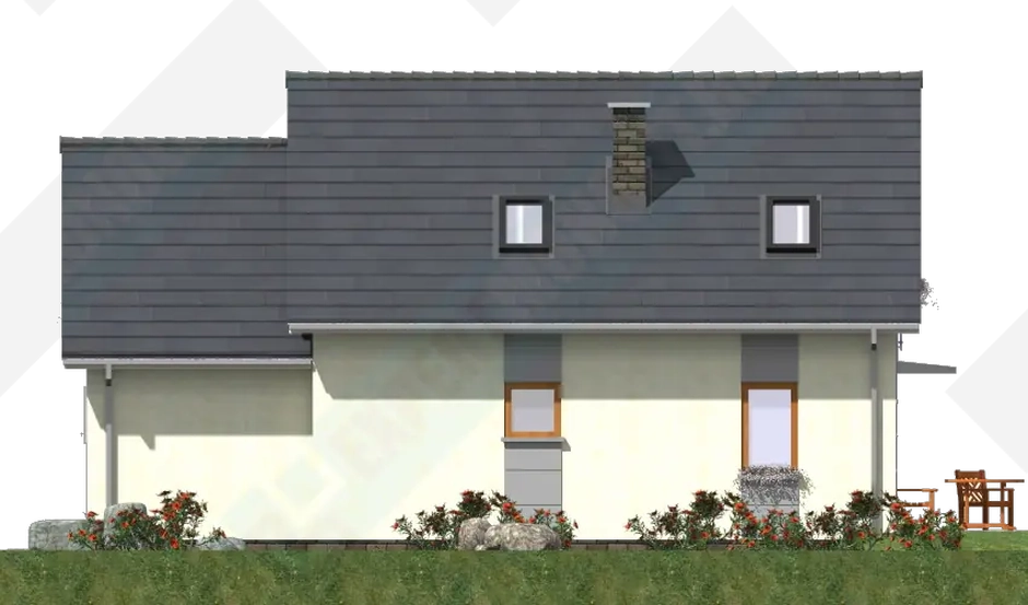 Фасад дома 2 проекта №130