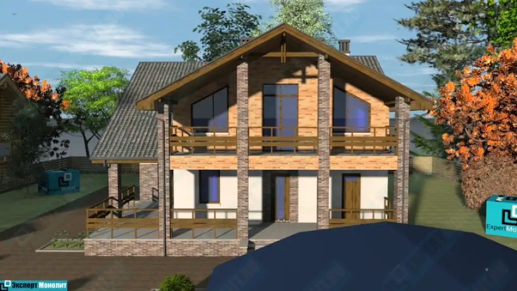 Бетонный дом ДМР-04 вид 2