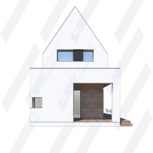 Фасад дома 3 проекта №166