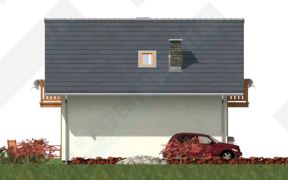 Фасад дома 3 проекта №131