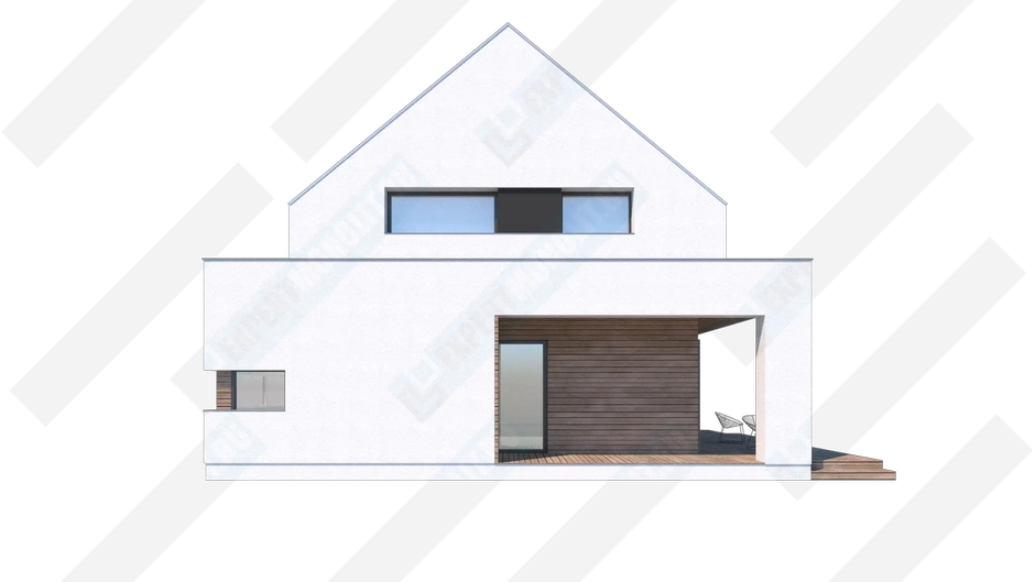 Фасад дома 3 проекта №166