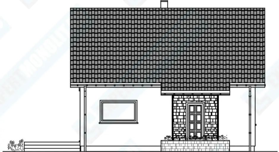 Фасад дома 1 проекта №101