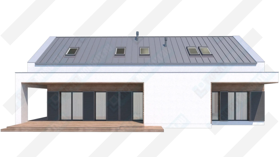 Фасад дома 1 проекта №166