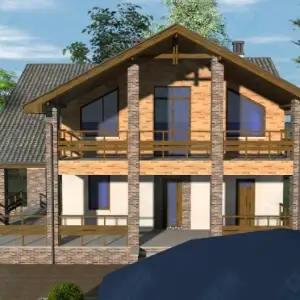 Бетонный дом ДМР-04 вид 2