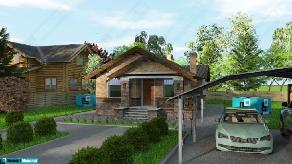 Строительство одноэтажного дома ОДМР-11 вид 3