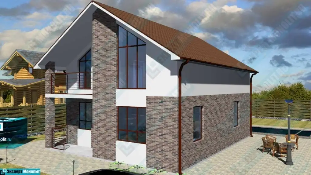 Монолитный частный дом ДМР-02 - вид 3