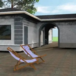 Строительство двухэтажного дома с гаражом из бетона ДМР-08 вид 5