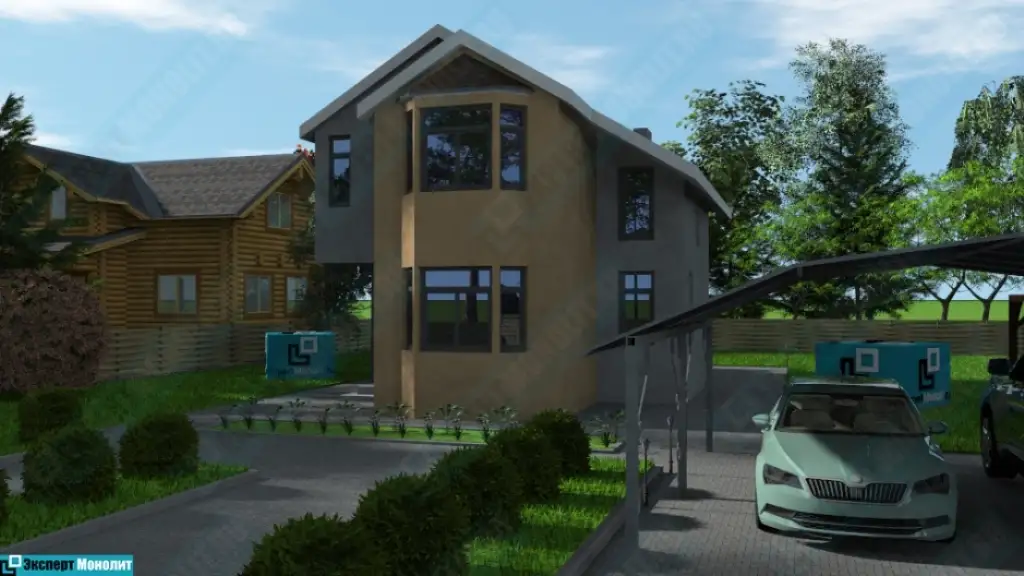 Двухэтажный дом на заказ ДМР-10 - вид 3