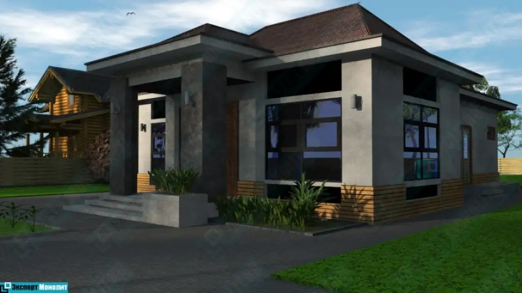 Строительство частного одноэтажного дома ОДМР-12 вид 3