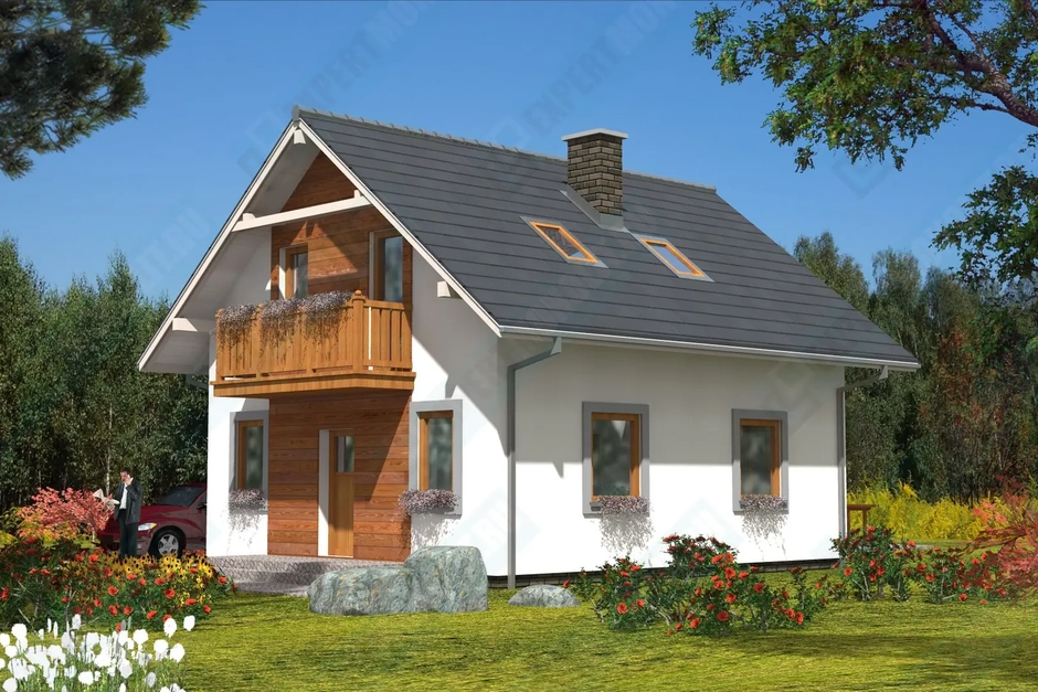 Частный загородный дом фото 1 проекта №131