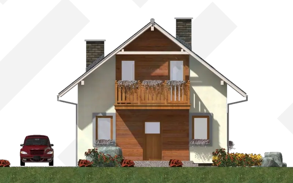 Фасад дома 1 проекта №131