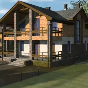 Бетонный дом ДМР-04 вид 3