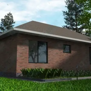 Строительство 1 этажного дома ОДМР-13 вид 4