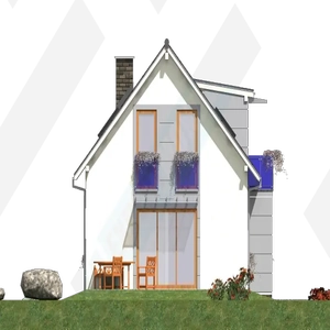 Фасад дома 3 проекта №130