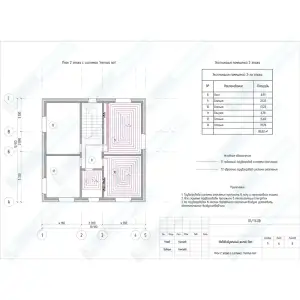 Схема отопления теплого пола