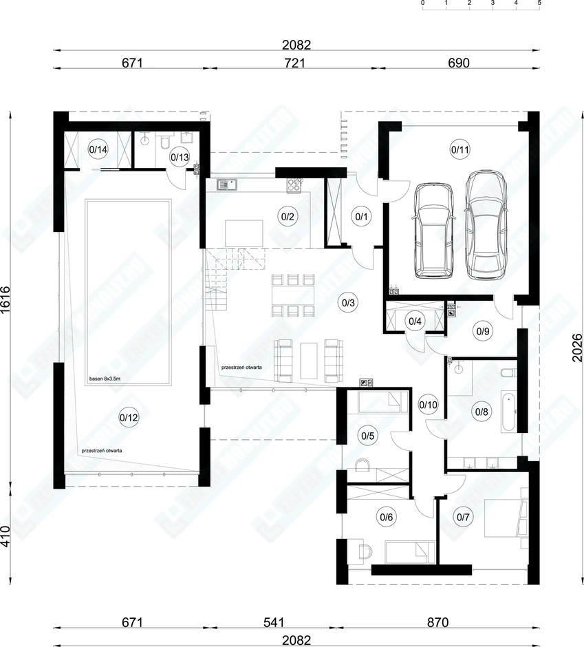 План дома 1 проекта №147