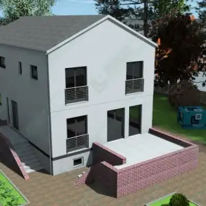 Строительство дома в скандинавском стиле из бетона ДМР-06 вид 6