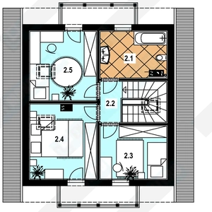 План дома 2 проекта №131