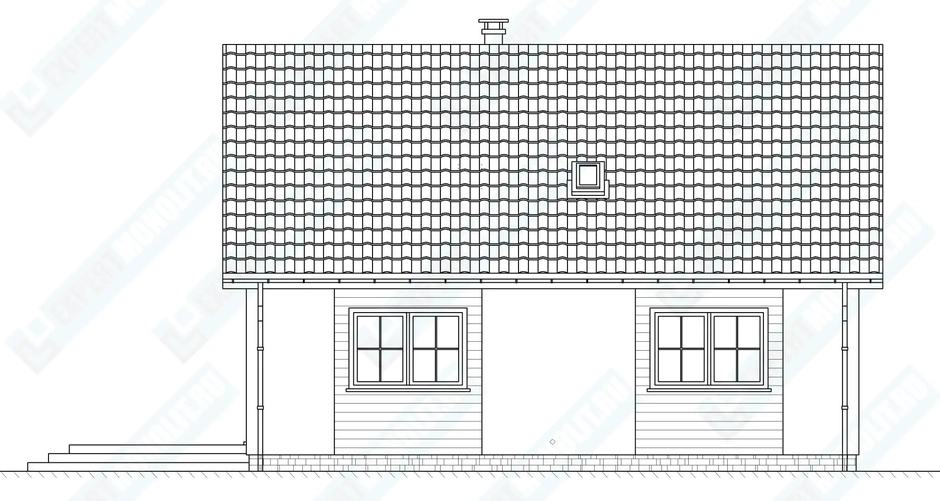 Фасад дома 2 проекта №102