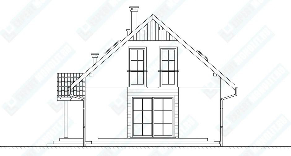 Фасад дома 4 проекта №102