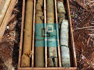 Геология проб участка грунта под фундамент