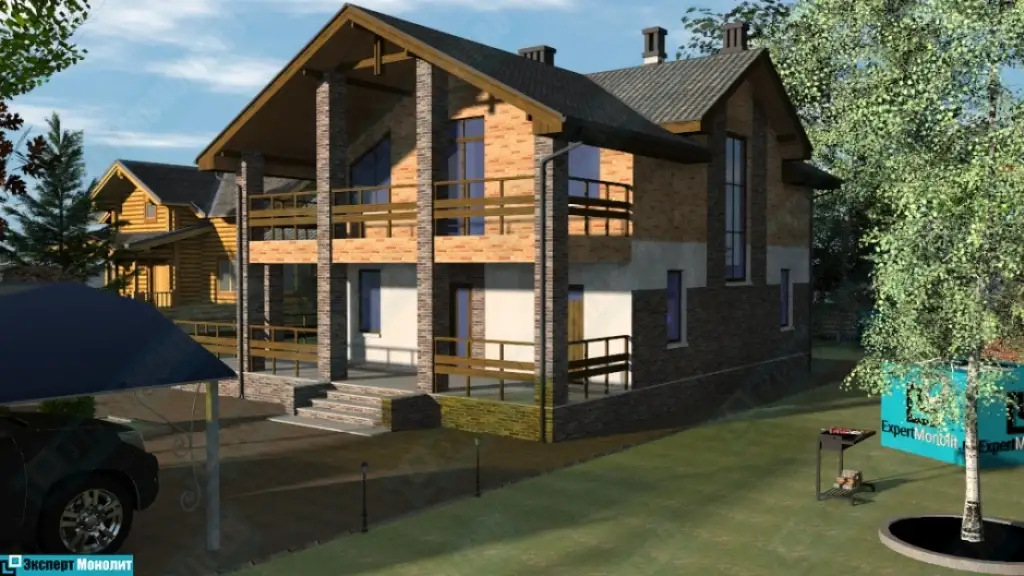 Бетонный дом ДМР-04 вид 3