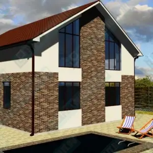 Монолитный частный дом ДМР-02 - вид 4