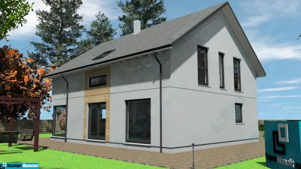 Строительство частного дома из бетона ДМР-05 вид 3