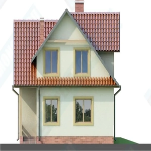 Фасад дома 1 проекта №105