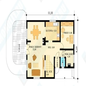 План дома 1 проекта №105