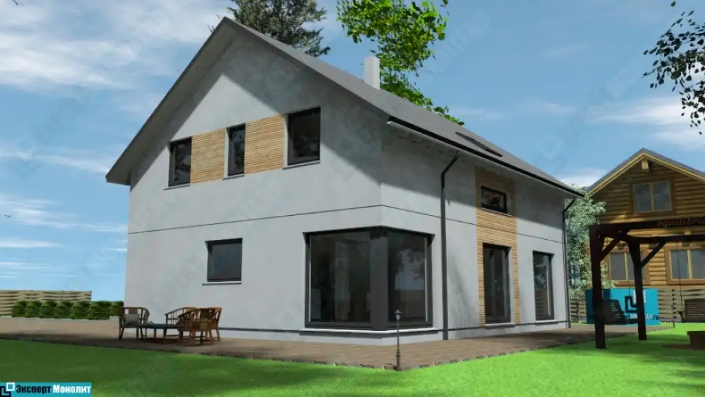 Строительство частного дома из бетона ДМР-05 вид 4