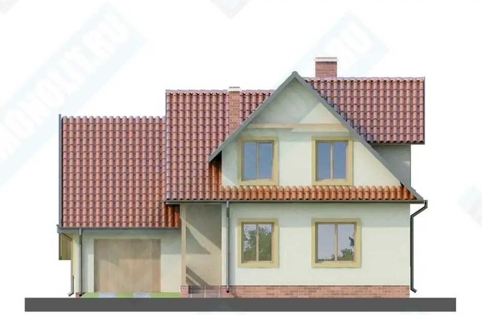 Фасад дома 1 проекта №106