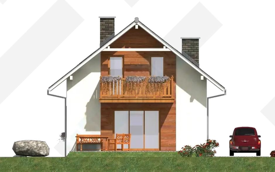 Фасад дома 2 проекта №131