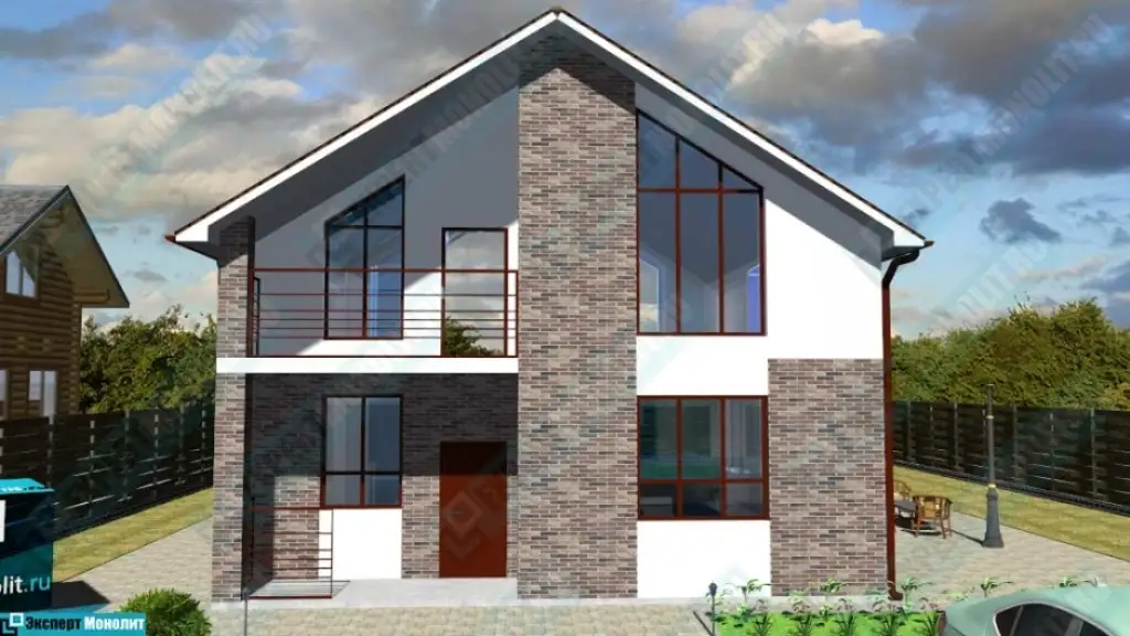 Монолитный частный дом ДМР-02 - вид 2