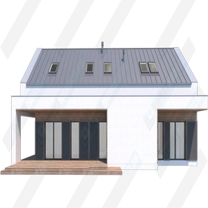 Фасад дома 1 проекта №166