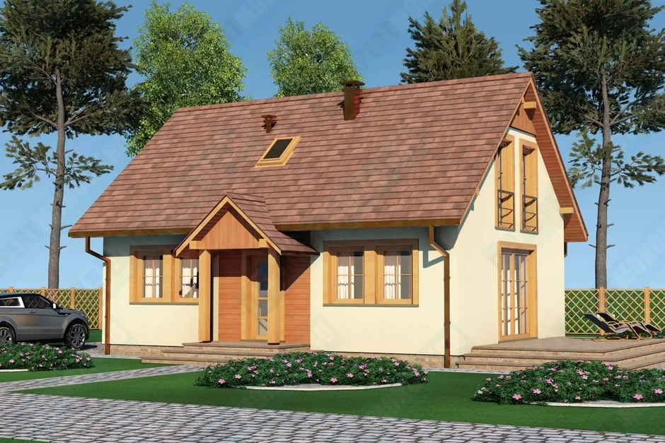 Частный загородный дом фото 1 проекта №102