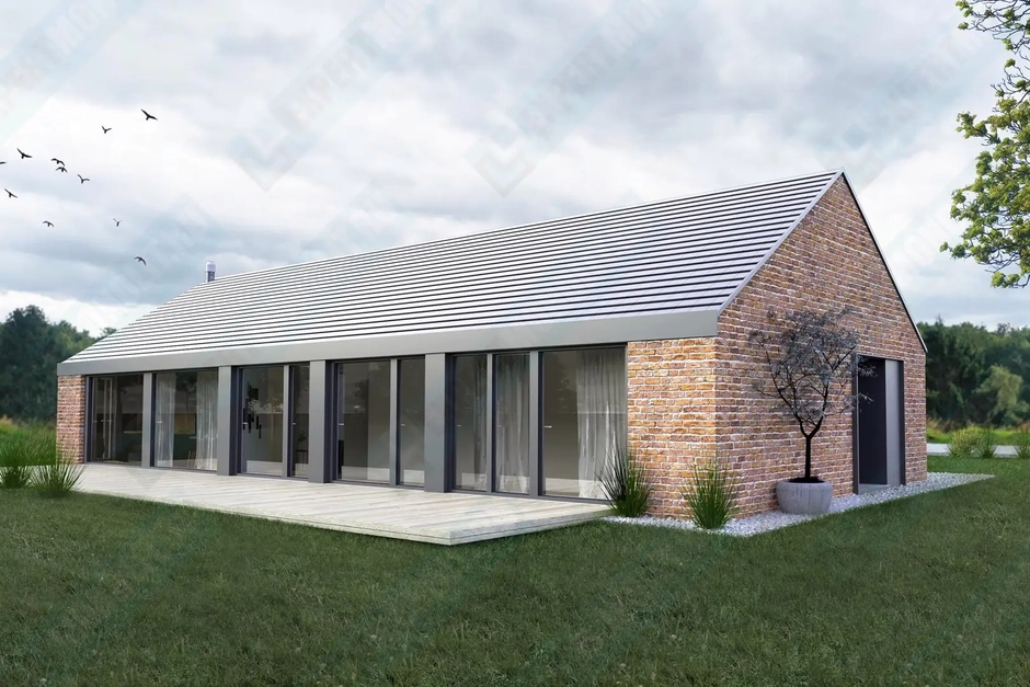 Частный загородный дом фото 2 проекта №164