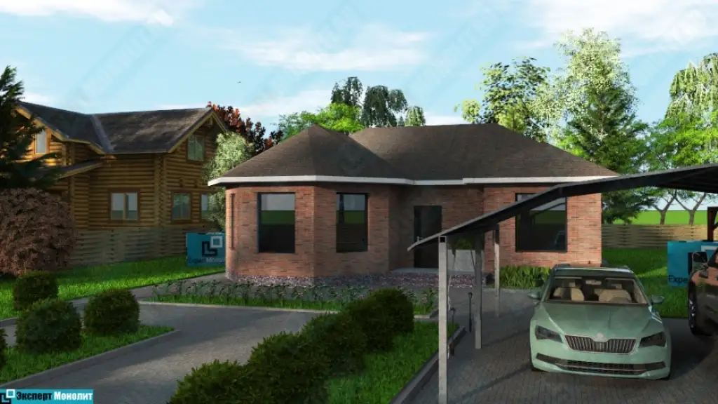 Строительство 1 этажного дома ОДМР-13 вид 3