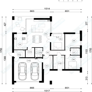 План дома 1 проекта №107