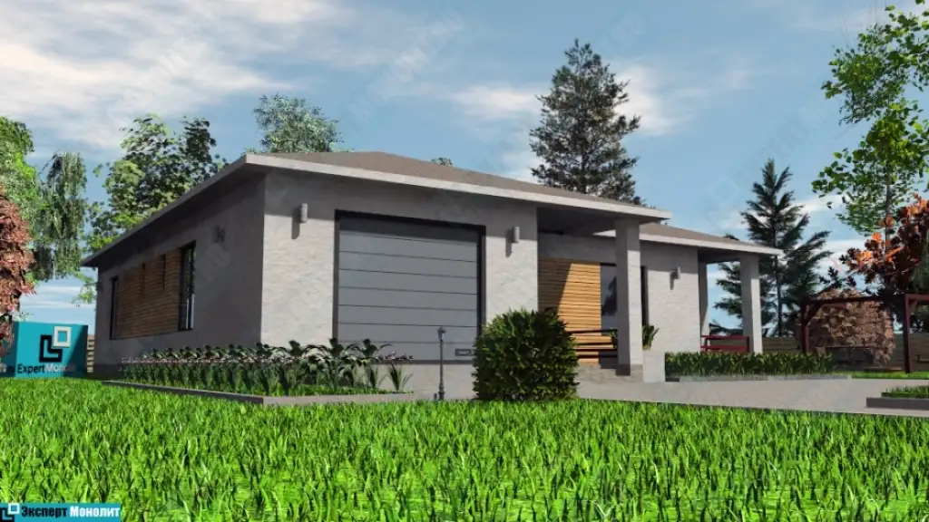 Строительство одноэтажного дома с гаражом ОДМР-14 - вид 7