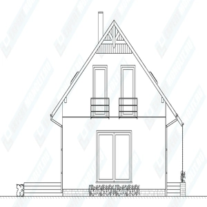 Фасад дома 3 проекта №100