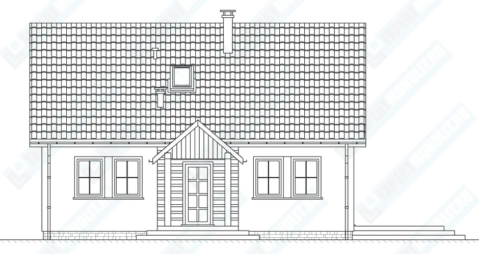 Фасад дома 1 проекта №102