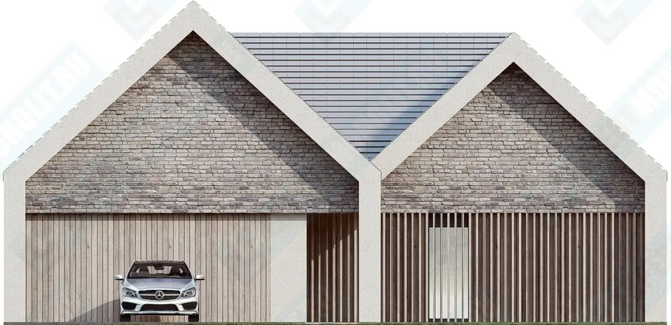 Фасад дома 1 проекта №107